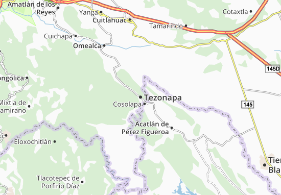 Kaart Plattegrond Tezonapa