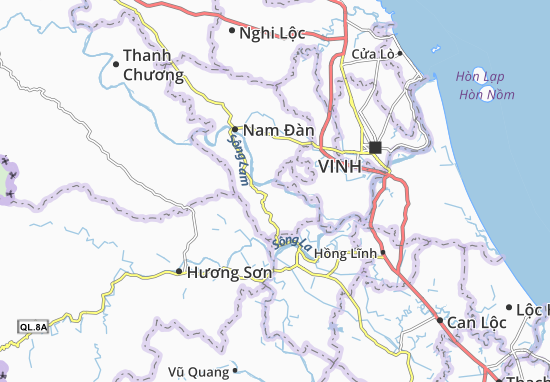 Kaart Plattegrond Khánh Sơn