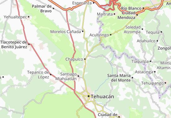 Kaart Plattegrond Chapulco