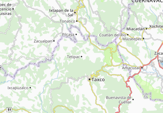 Karte Stadtplan Tetipac
