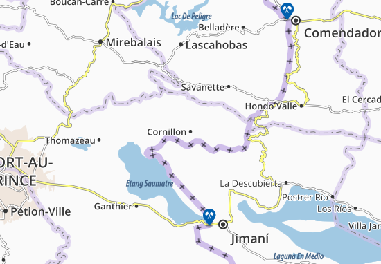 Mapa Cornillon