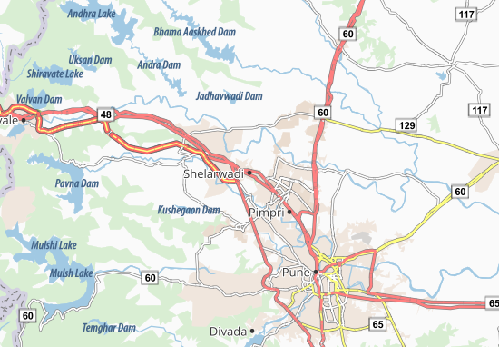 Karte Stadtplan Shelarwadi