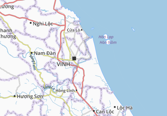 Karte Stadtplan Hưng Hòa