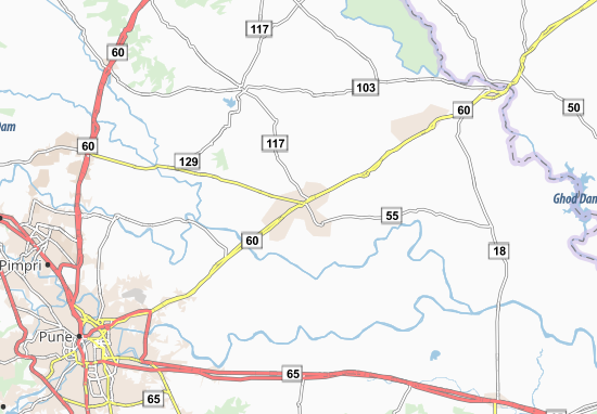 Karte Stadtplan Shikrapur
