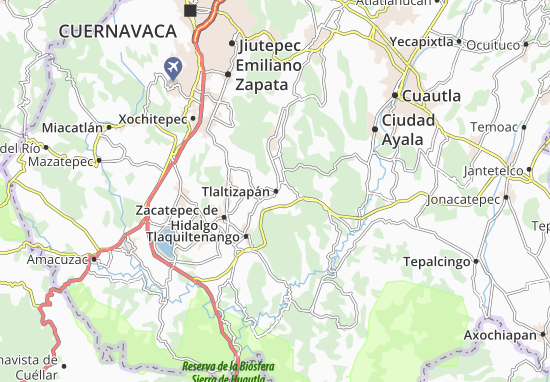 Karte Stadtplan Tlaltizapán