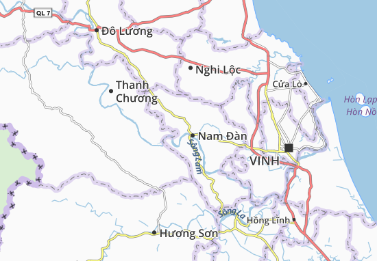 Karte Stadtplan Vân Diên