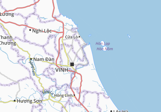Karte Stadtplan Nghi Thái