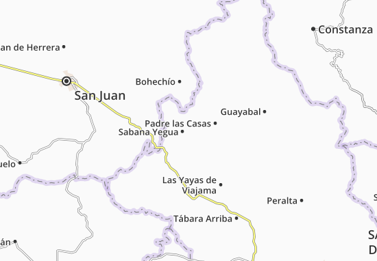 Karte Stadtplan Sabana Yegua