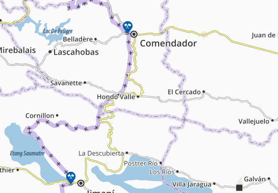 Karte Stadtplan Hondo Valle