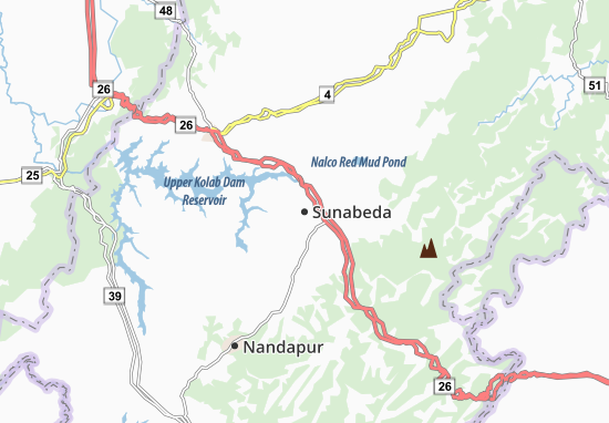 Kaart Plattegrond Sunabeda