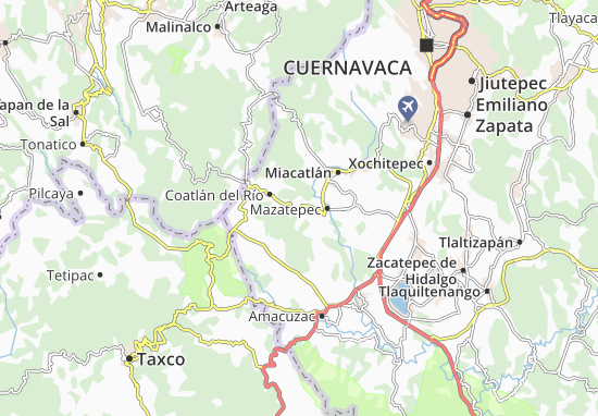 Karte Stadtplan Tetecala