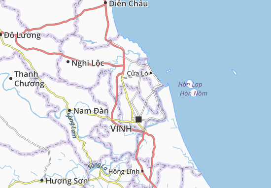 Karte Stadtplan Nghi Ân