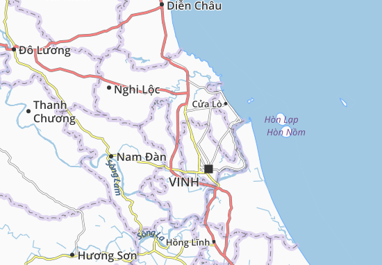 Karte Stadtplan Nghi Liên
