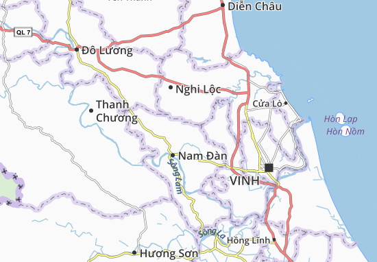 Karte Stadtplan Nam Anh