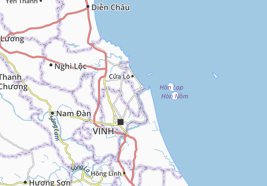 Karte Stadtplan Nghi Xuân