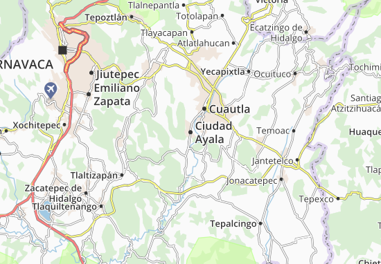 Kaart Plattegrond Ciudad Ayala