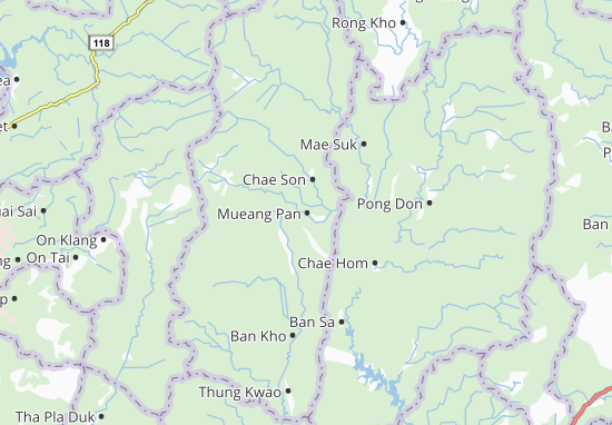 Karte Stadtplan Mueang Pan