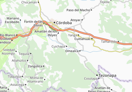 Karte Stadtplan Cuichapa