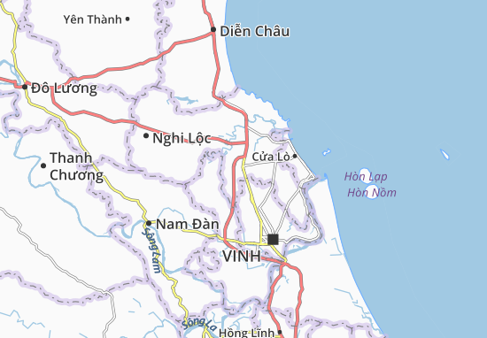 Karte Stadtplan Quán Hành