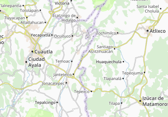 Karte Stadtplan Cohuecan