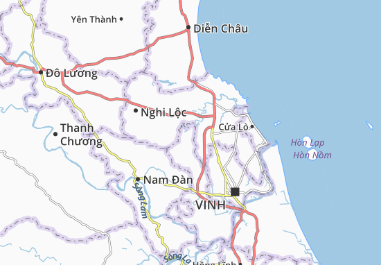 Karte Stadtplan Hưng Trung