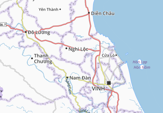 Karte Stadtplan Nghi Công Nam