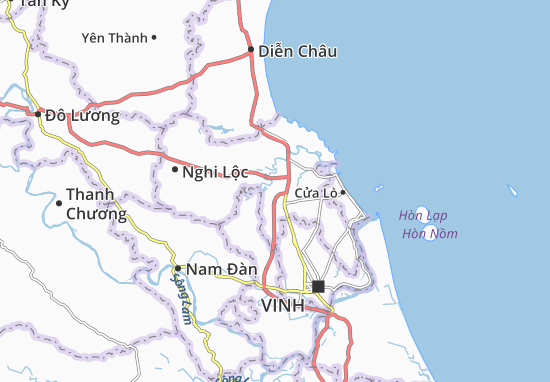 Karte Stadtplan Nghi Hoa