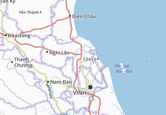 Karte Stadtplan Nghi Long