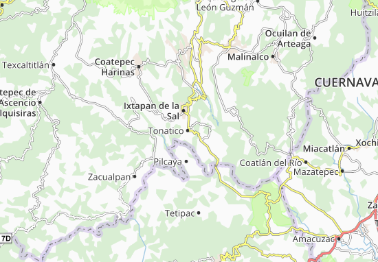 Tonatico Map