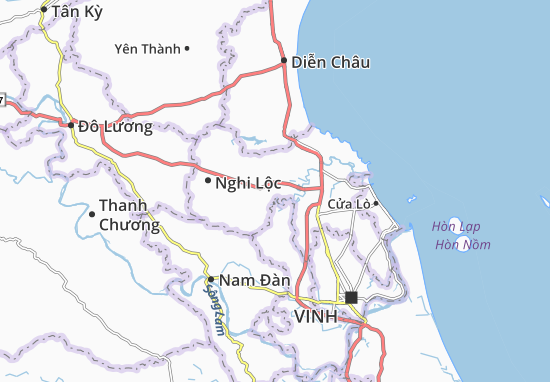 Karte Stadtplan Nghi Phương