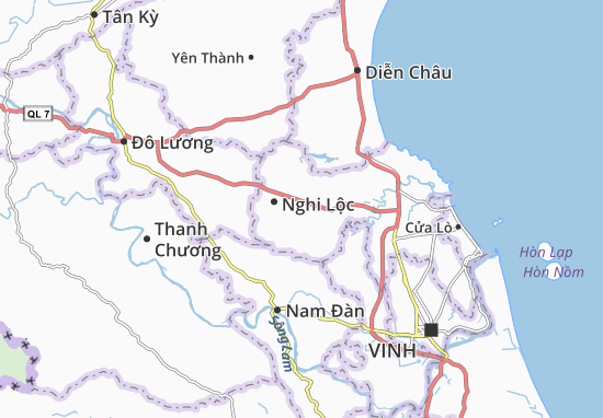 Nghi Lâm Map