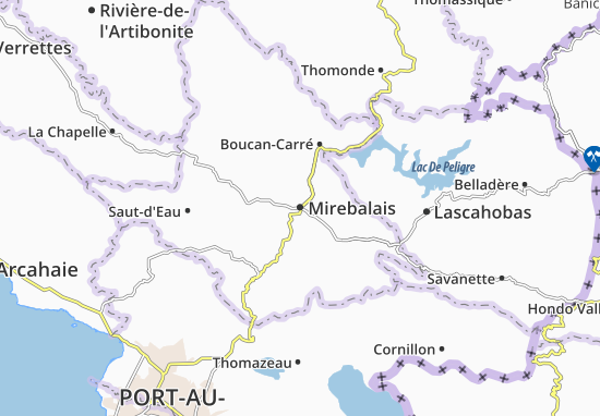 Kaart Plattegrond Mirebalais