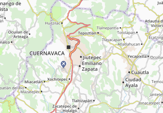 Jiutepec Map