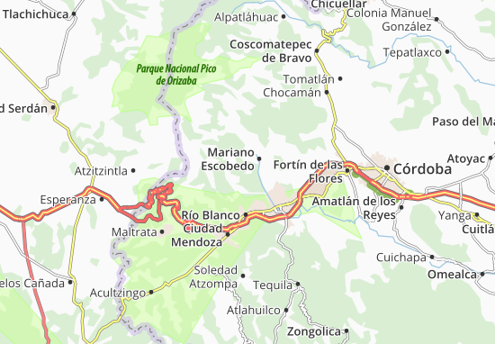 Kaart Plattegrond Ixhuatlancillo