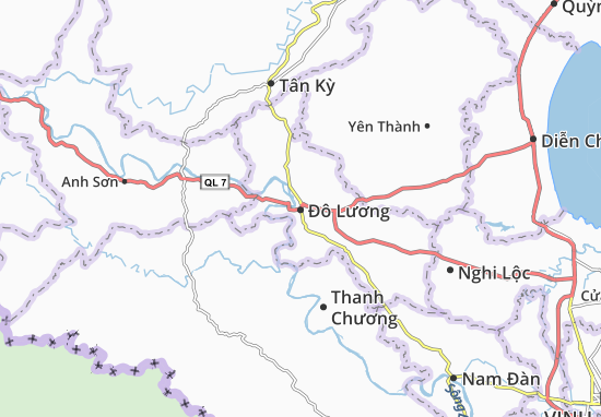 Karte Stadtplan Đô Lương