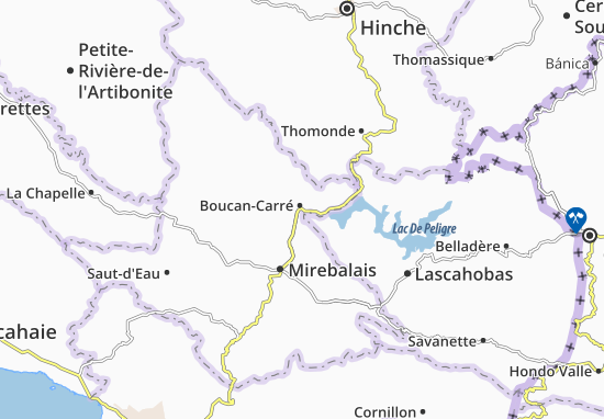 Karte Stadtplan Boucan-Carré