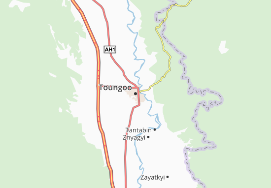 Karte Stadtplan Toungoo