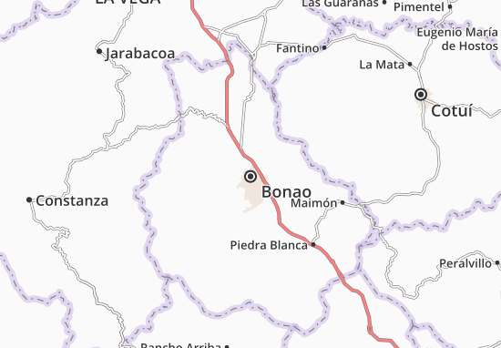Karte Stadtplan Bonao