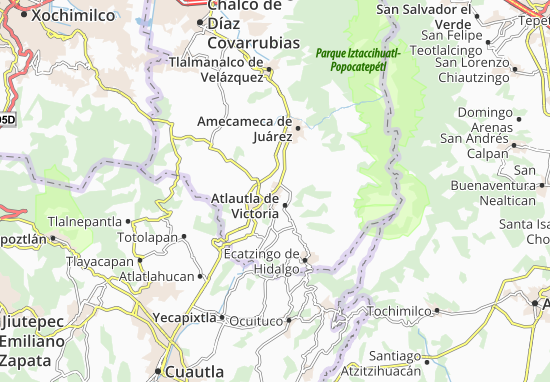 Karte Stadtplan Ozumba de Alzate