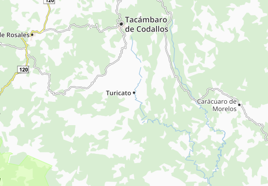 Karte Stadtplan Turicato