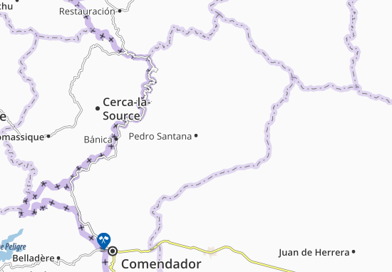 Kaart Plattegrond Pedro Santana