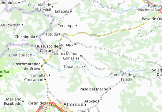 Kaart Plattegrond Colonia Manuel González