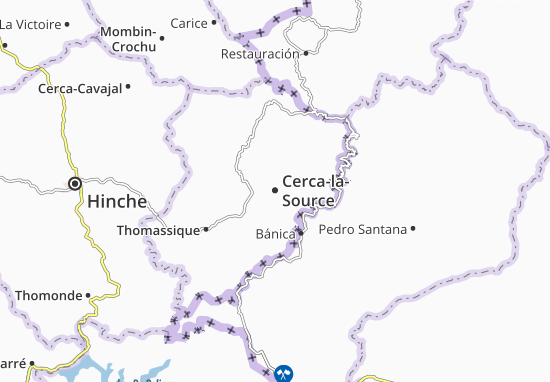 Kaart Plattegrond Cerca-la-Source