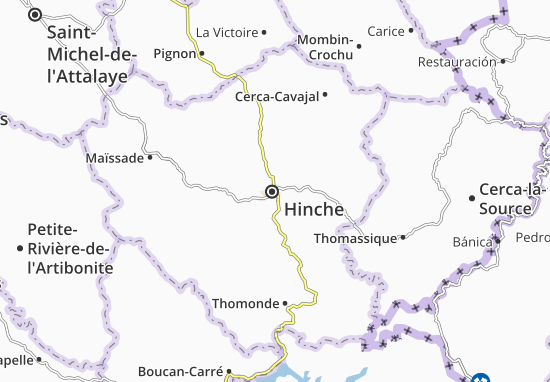 Karte Stadtplan Hinche