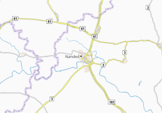 Karte Stadtplan Nanded