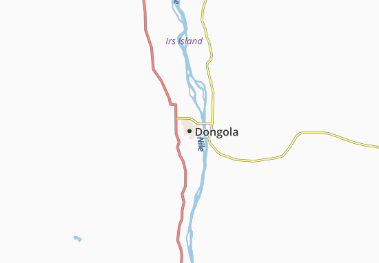 Karte Stadtplan Dongola
