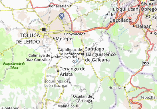 Santa Cruz Atizapán Map