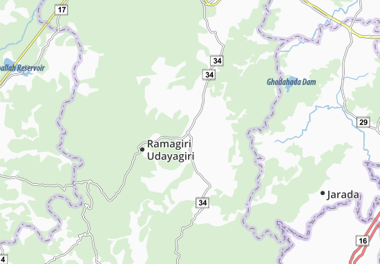 Mapa Chheligada
