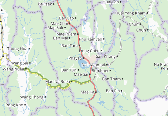 Karte Stadtplan Phayao