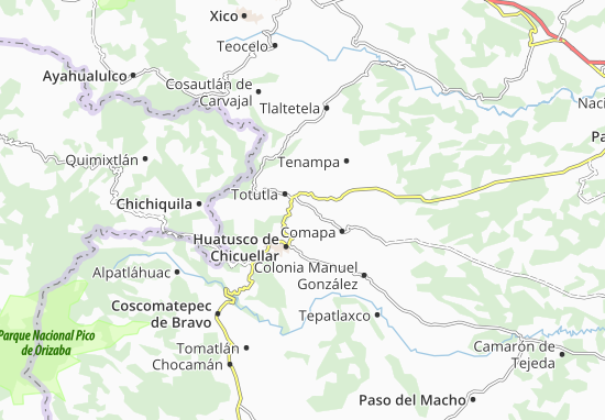 Karte Stadtplan Sochiapa